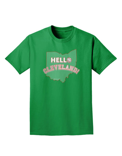 Hello Cleveland Adult Dark T-Shirt-Mens T-Shirt-TooLoud-Kelly-Green-Small-Davson Sales