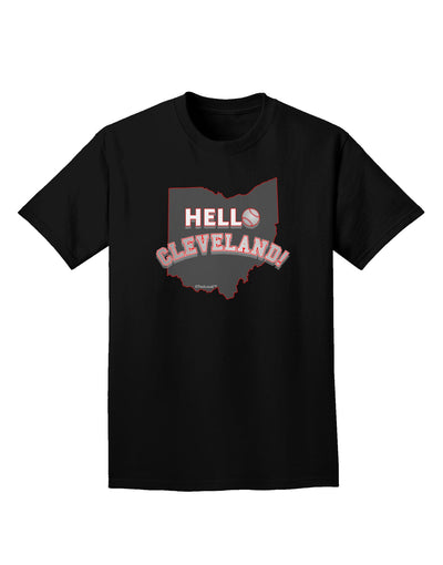 Hello Cleveland Adult Dark T-Shirt-Mens T-Shirt-TooLoud-Black-Small-Davson Sales