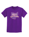 Hello Cleveland Childrens Dark T-Shirt-Childrens T-Shirt-TooLoud-Purple-X-Small-Davson Sales