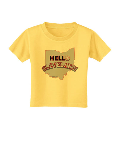 Hello Cleveland Toddler T-Shirt-Toddler T-Shirt-TooLoud-Yellow-2T-Davson Sales