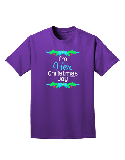 Her Christmas Joy Matching His & Hers Adult Dark T-Shirt-Mens T-Shirt-TooLoud-Purple-Small-Davson Sales