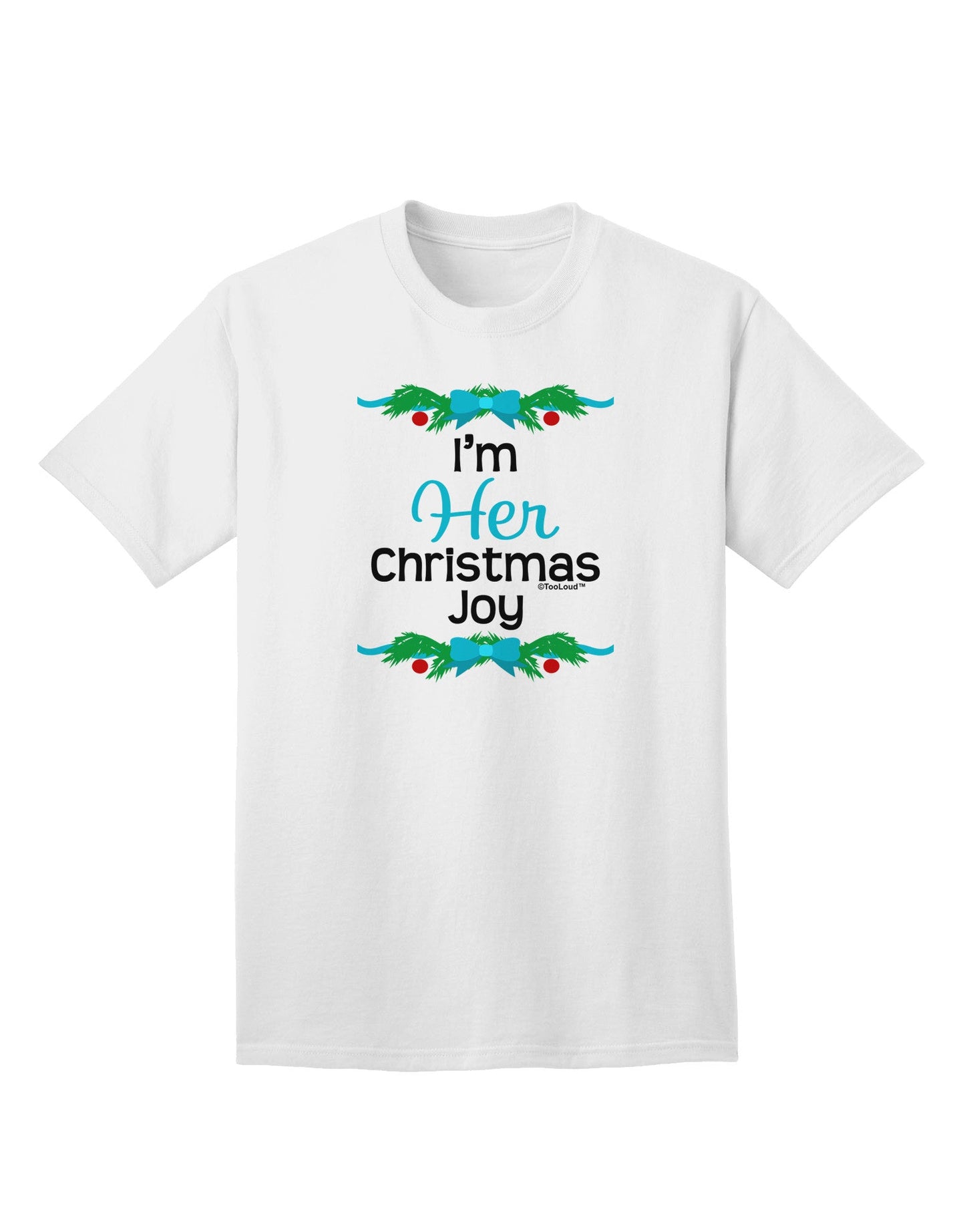 Her Christmas Joy Matching His & Hers Adult T-Shirt-Mens T-Shirt-TooLoud-White-Small-Davson Sales
