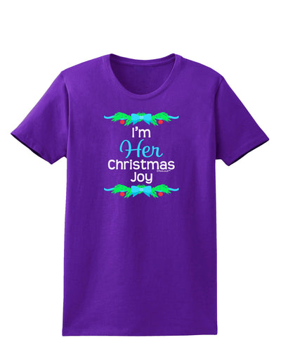 Her Christmas Joy Matching His & Hers Womens Dark T-Shirt-TooLoud-Purple-X-Small-Davson Sales