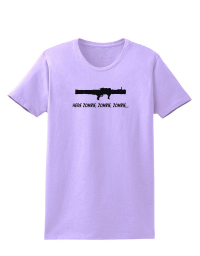 Here Zombie Zombie Zombie Bazooka Womens T-Shirt-Womens T-Shirt-TooLoud-Lavender-X-Small-Davson Sales