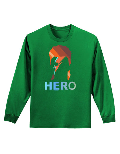 Hero of the Weirdos Adult Long Sleeve Dark T-Shirt-TooLoud-Kelly-Green-Small-Davson Sales