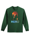 Hero of the Weirdos Adult Long Sleeve Dark T-Shirt-TooLoud-Dark-Green-Small-Davson Sales