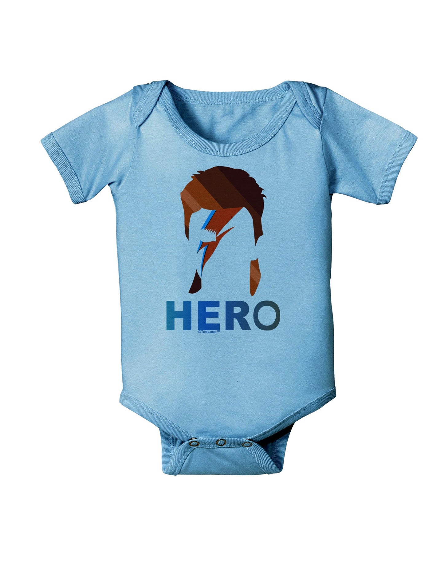 Hero of the Weirdos Baby Romper Bodysuit by-Baby Romper-TooLoud-LightBlue-06-Months-Davson Sales