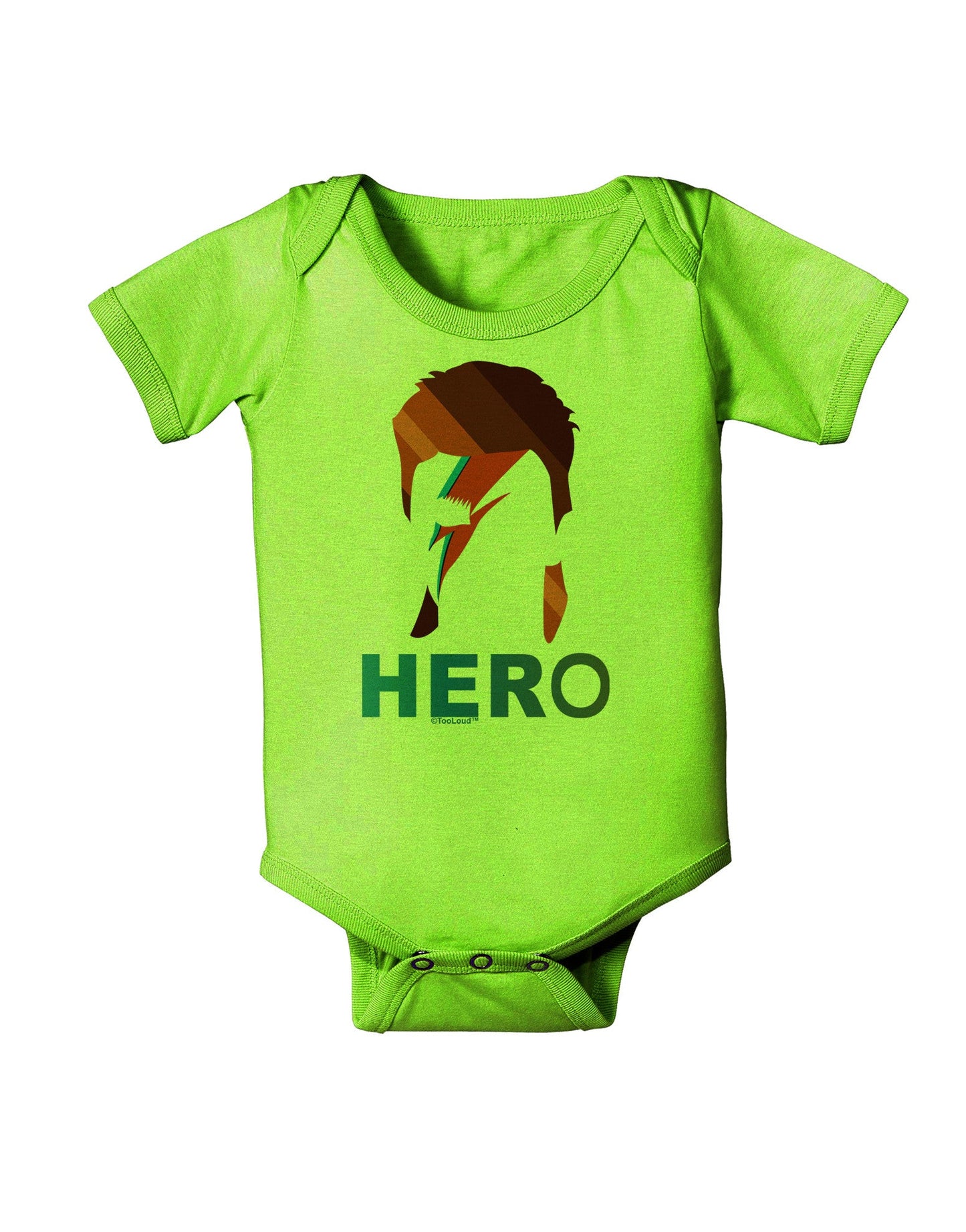Hero of the Weirdos Baby Romper Bodysuit by-Baby Romper-TooLoud-Lime-06-Months-Davson Sales