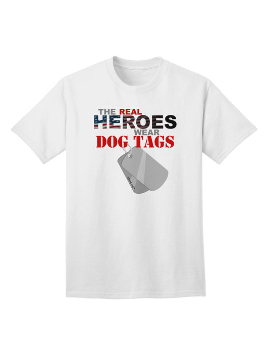 Heroes Dog Tags Adult T-Shirt-Mens T-Shirt-TooLoud-White-Small-Davson Sales