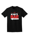 He's BAE - Left Arrow Adult Dark T-Shirt-Mens T-Shirt-TooLoud-Black-Small-Davson Sales