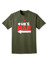 He's BAE - Left Arrow Adult Dark T-Shirt-Mens T-Shirt-TooLoud-Military-Green-Small-Davson Sales