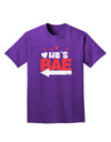 He's BAE - Left Arrow Adult Dark T-Shirt-Mens T-Shirt-TooLoud-Purple-Small-Davson Sales