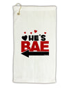 He's BAE - Left Arrow Micro Terry Gromet Golf Towel 16 x 25 inch-Golf Towel-TooLoud-White-Davson Sales