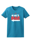 He's BAE - Left Arrow Womens Dark T-Shirt-Womens T-Shirt-TooLoud-Turquoise-X-Small-Davson Sales