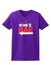 He's BAE - Left Arrow Womens Dark T-Shirt-Womens T-Shirt-TooLoud-Purple-X-Small-Davson Sales