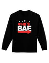 He's BAE - Right Arrow Adult Long Sleeve Dark T-Shirt-TooLoud-Black-Small-Davson Sales