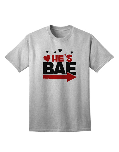 He's BAE - Right Arrow Adult T-Shirt-Mens T-Shirt-TooLoud-AshGray-Small-Davson Sales