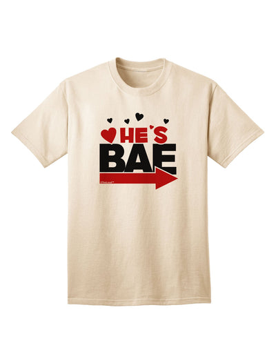 He's BAE - Right Arrow Adult T-Shirt-Mens T-Shirt-TooLoud-Natural-Small-Davson Sales