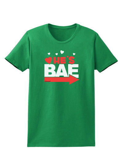 He's BAE - Right Arrow Womens Dark T-Shirt-Womens T-Shirt-TooLoud-Kelly-Green-X-Small-Davson Sales