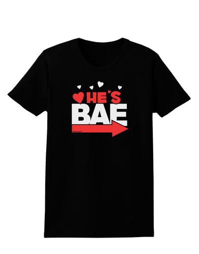 He's BAE - Right Arrow Womens Dark T-Shirt-Womens T-Shirt-TooLoud-Black-X-Small-Davson Sales