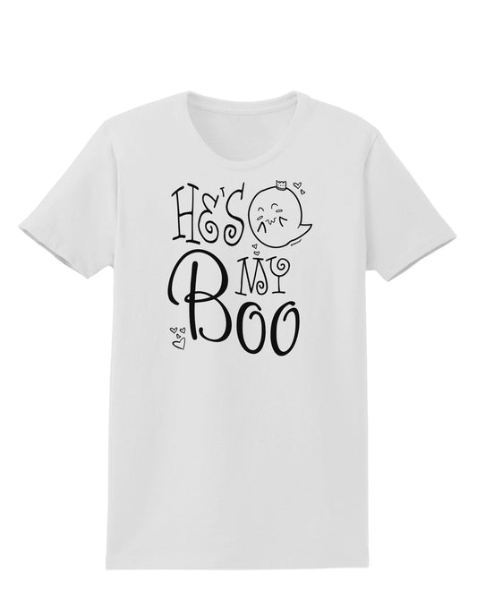 He's My Boo Womens T-Shirt-Womens T-Shirt-TooLoud-White-X-Small-Davson Sales