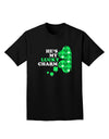 He's My Lucky Charm - Left Adult Dark T-Shirt-Mens T-Shirt-TooLoud-Black-Small-Davson Sales