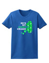 He's My Lucky Charm - Left Womens Dark T-Shirt-TooLoud-Royal-Blue-X-Small-Davson Sales