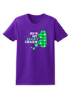 He's My Lucky Charm - Left Womens Dark T-Shirt-TooLoud-Purple-X-Small-Davson Sales