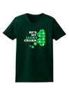 He's My Lucky Charm - Left Womens Dark T-Shirt-TooLoud-Forest-Green-Small-Davson Sales