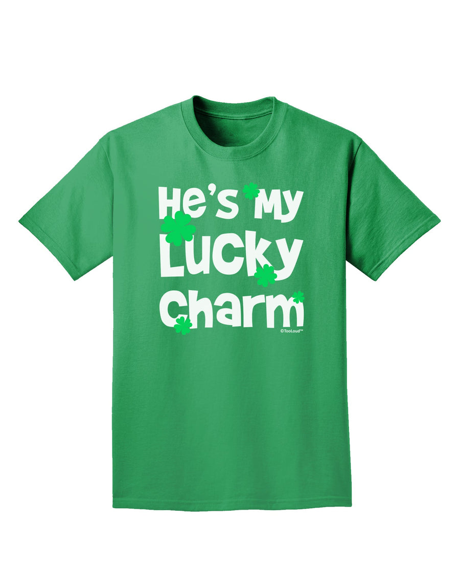 He's My Lucky Charm - Matching Couples Design Adult Dark T-Shirt by TooLoud-Mens T-Shirt-TooLoud-Purple-Small-Davson Sales