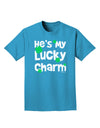 He's My Lucky Charm - Matching Couples Design Adult Dark T-Shirt by TooLoud-Mens T-Shirt-TooLoud-Turquoise-Small-Davson Sales