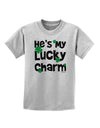 He's My Lucky Charm - Matching Couples Design Childrens T-Shirt by TooLoud-Childrens T-Shirt-TooLoud-AshGray-X-Small-Davson Sales