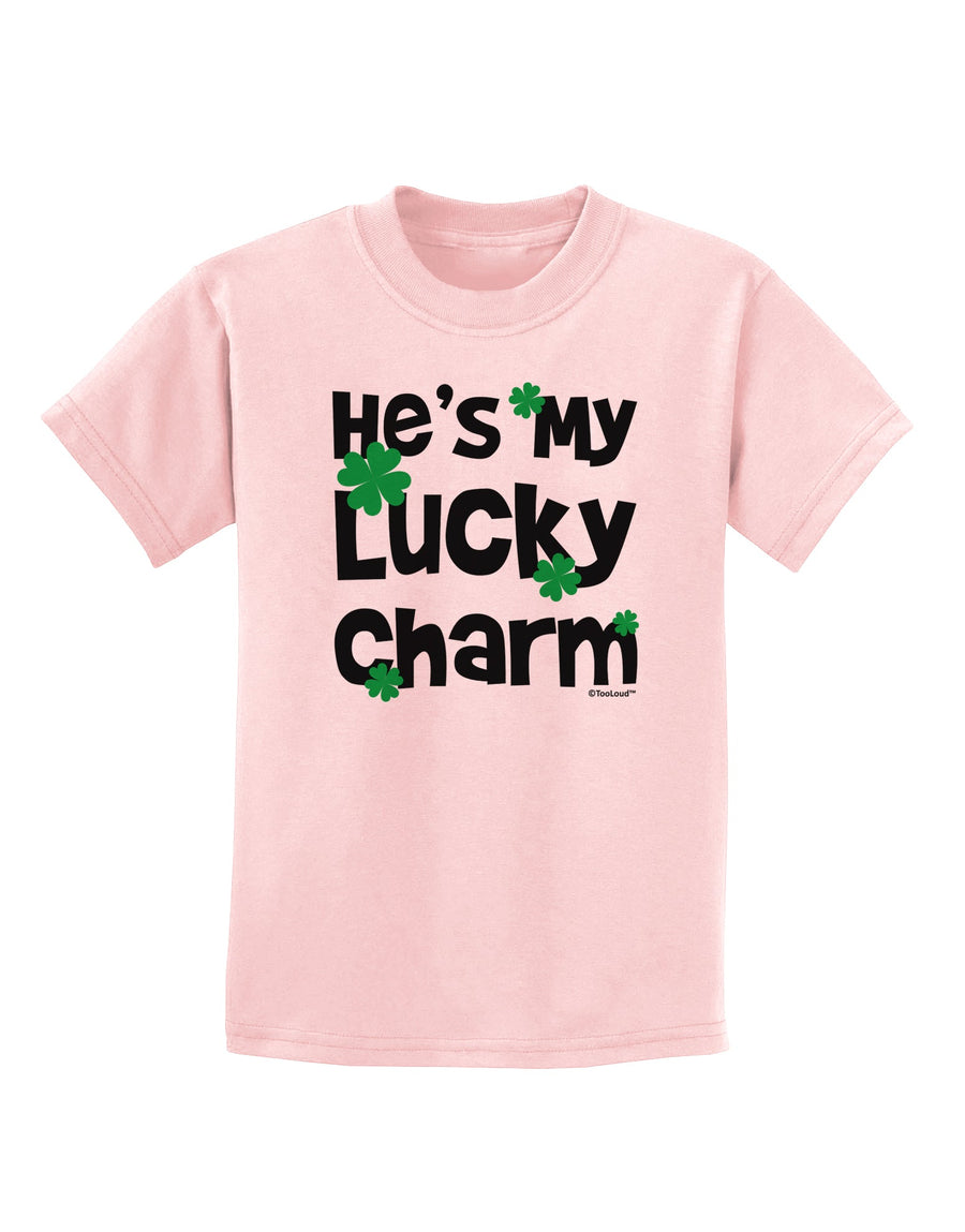 He's My Lucky Charm - Matching Couples Design Childrens T-Shirt by TooLoud-Childrens T-Shirt-TooLoud-White-X-Small-Davson Sales