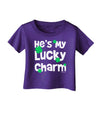 He's My Lucky Charm - Matching Couples Design Infant T-Shirt Dark by TooLoud-Infant T-Shirt-TooLoud-Purple-06-Months-Davson Sales