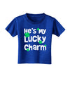 He's My Lucky Charm - Matching Couples Design Toddler T-Shirt Dark by TooLoud-Toddler T-Shirt-TooLoud-Royal-Blue-2T-Davson Sales