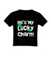 He's My Lucky Charm - Matching Couples Design Toddler T-Shirt Dark by TooLoud-Toddler T-Shirt-TooLoud-Black-2T-Davson Sales