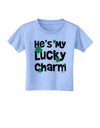 He's My Lucky Charm - Matching Couples Design Toddler T-Shirt by TooLoud-Toddler T-Shirt-TooLoud-Aquatic-Blue-2T-Davson Sales