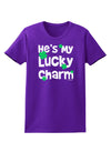 He's My Lucky Charm - Matching Couples Design Womens Dark T-Shirt by TooLoud-Womens T-Shirt-TooLoud-Purple-X-Small-Davson Sales