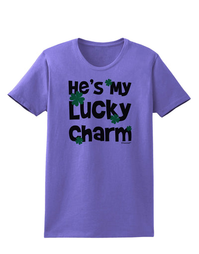 He's My Lucky Charm - Matching Couples Design Womens T-Shirt by TooLoud-Womens T-Shirt-TooLoud-Violet-X-Small-Davson Sales