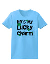 He's My Lucky Charm - Matching Couples Design Womens T-Shirt by TooLoud-Womens T-Shirt-TooLoud-Aquatic-Blue-X-Small-Davson Sales
