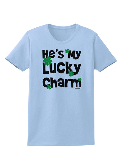 He's My Lucky Charm - Matching Couples Design Womens T-Shirt by TooLoud-Womens T-Shirt-TooLoud-Light-Blue-X-Small-Davson Sales