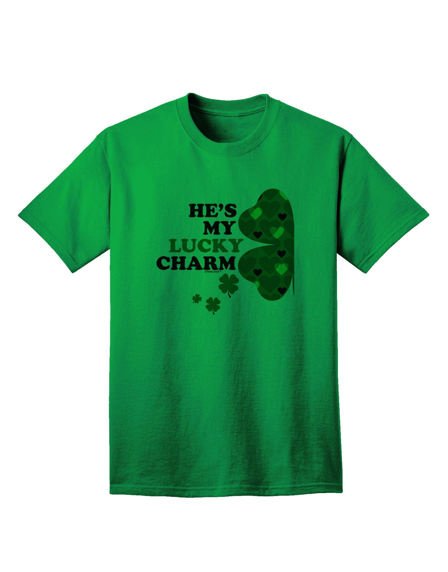 He's My Lucky Charm - Premium Adult T-Shirt for Men-Mens T-shirts-TooLoud-Kelly-Green-Small-Davson Sales