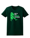 He's My Lucky Charm - Right Womens Dark T-Shirt-TooLoud-Forest-Green-Small-Davson Sales