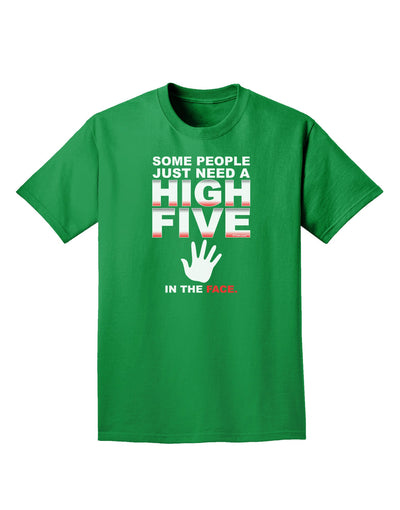 High Five In The Face Adult Dark T-Shirt-Mens T-Shirt-TooLoud-Kelly-Green-Small-Davson Sales