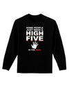 High Five In The Face Adult Long Sleeve Dark T-Shirt-TooLoud-Black-Small-Davson Sales