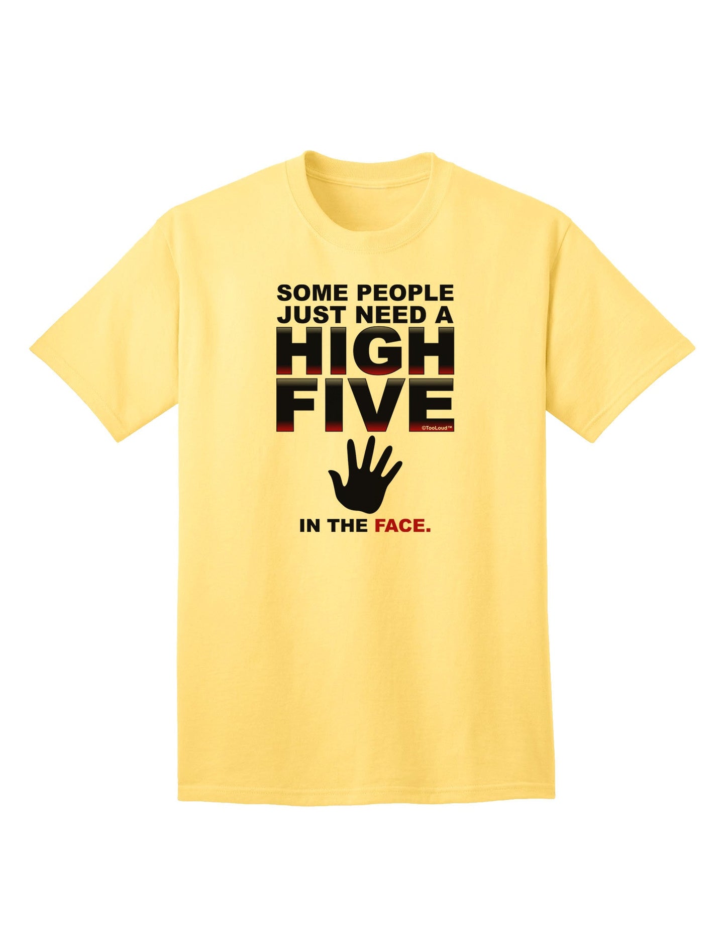 High Five In The Face Premium Adult T-Shirt Collection-Mens T-shirts-TooLoud-Yellow-Small-Davson Sales