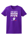 High Five In The Face Womens Dark T-Shirt-TooLoud-Purple-X-Small-Davson Sales