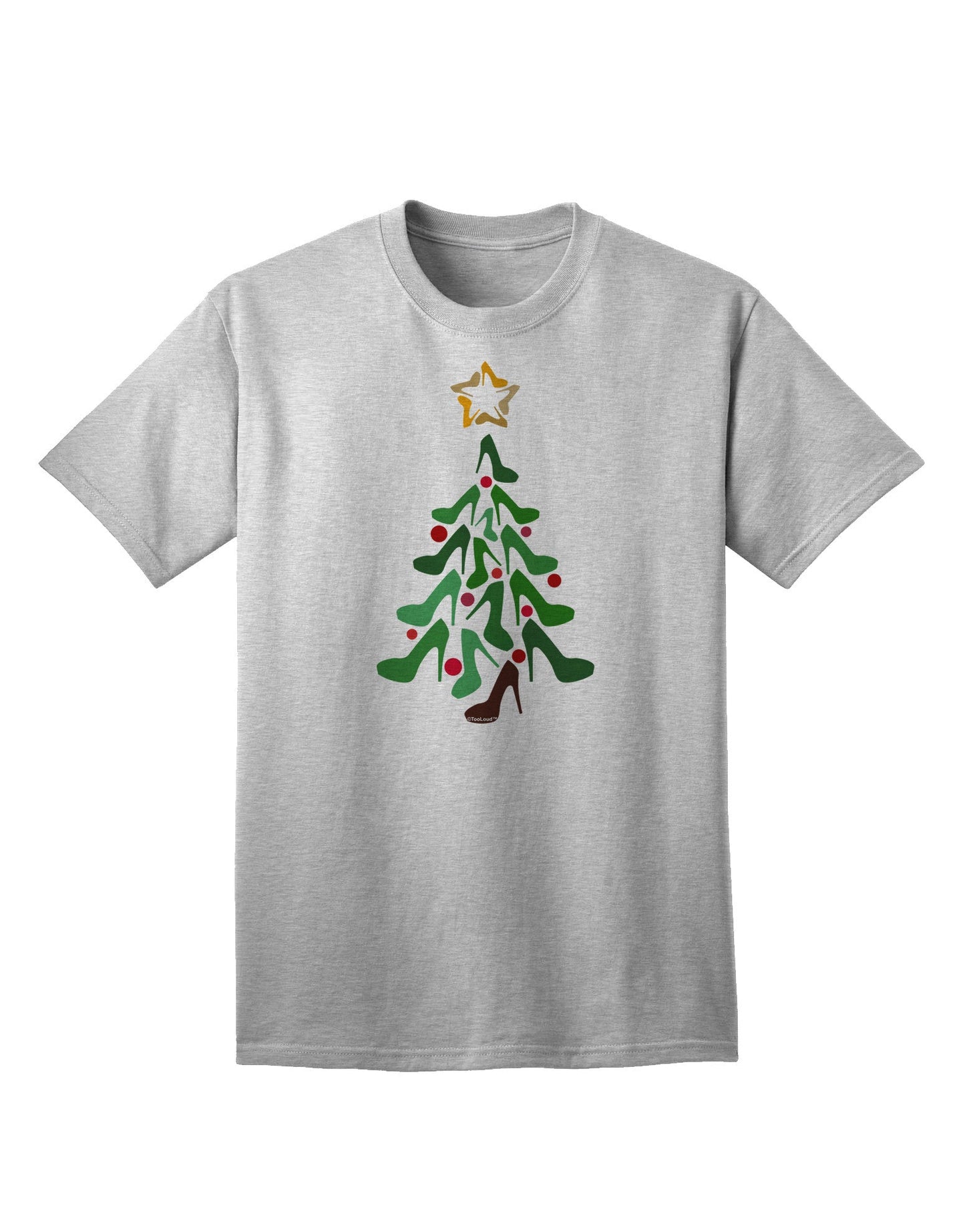High Heels Shoes Christmas Tree: Adult T-Shirt Collection-Mens T-shirts-TooLoud-AshGray-Small-Davson Sales