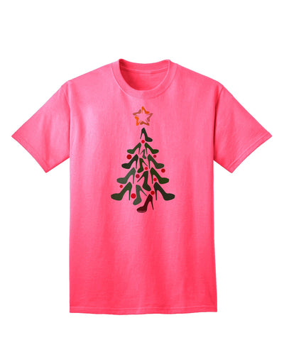 High Heels Shoes Christmas Tree: Adult T-Shirt Collection-Mens T-shirts-TooLoud-Neon-Pink-Small-Davson Sales
