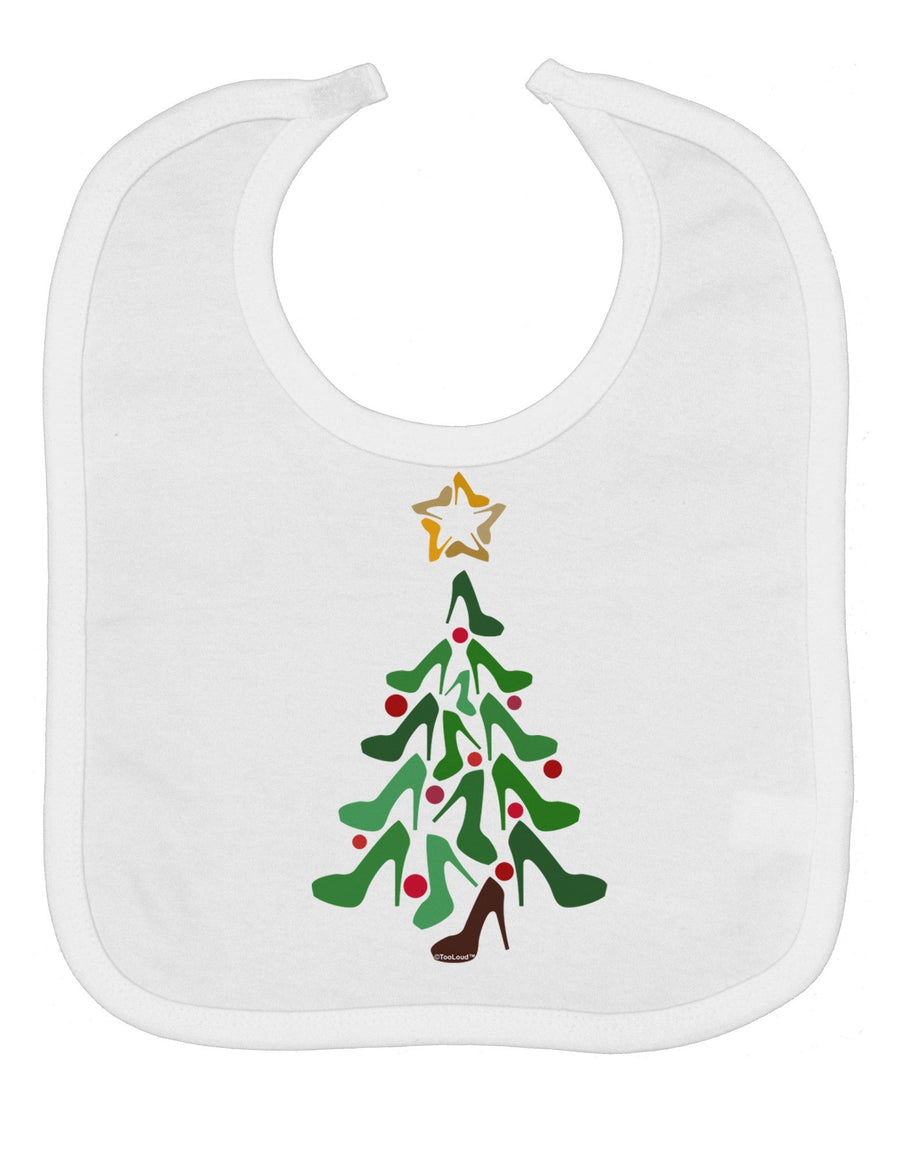 High Heels Shoes Christmas Tree Baby Bib